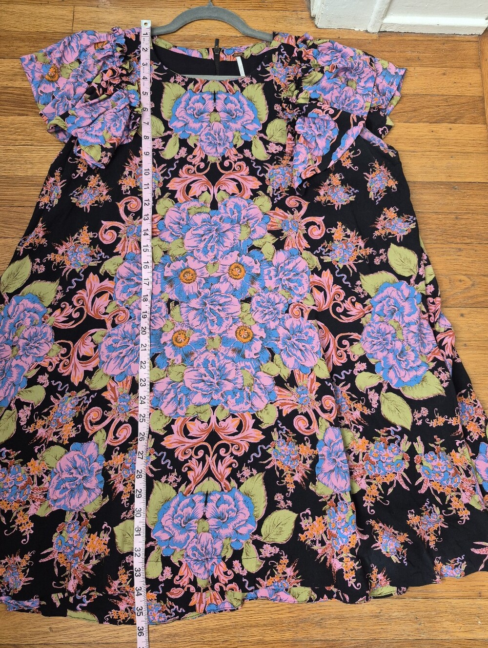 Free People Yara Mini Dress Twilight Combo Floral Size Medium - Picture 9 of 9